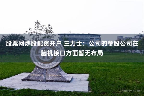 股票网炒股配资开户 三力士：公司的参股公司在脑机接口方面暂无布局