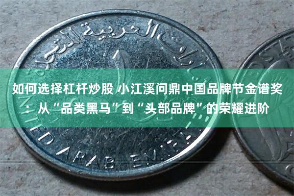 如何选择杠杆炒股 小江溪问鼎中国品牌节金谱奖：从“品类黑马”到“头部品牌”的荣耀进阶